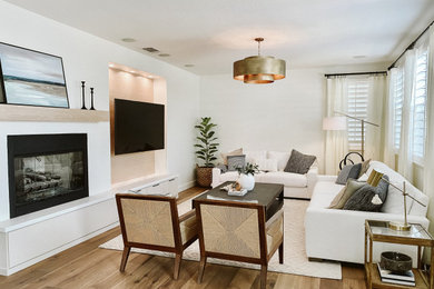 Inspiration for a transitional living room remodel in San Diego