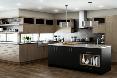 Kitchen - large modern kitchen idea in Other