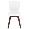 Compamia Mio PP Modern Chair, Set of 2, Brown White