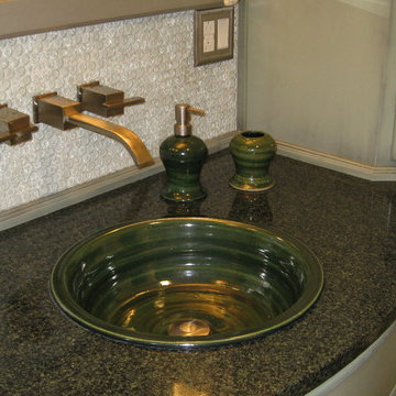 E. C. Racicot's Underhill Self Rimming Sink in Oak Moss Green. Mulkeytown, IL