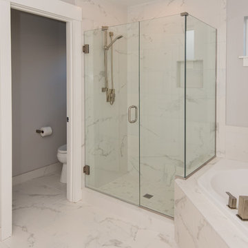 Bright, Clean Lined Master Bathroom Remodel