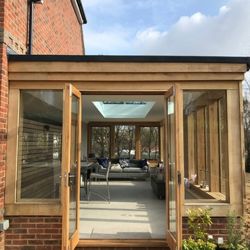 Oak Framed Orangery Kitchen Side Extension
