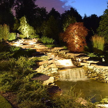 Moreland Hills OH Driveway, Pathway, Facade and Water Feature Lighting