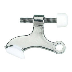 Designers Impressions - 3576 Satin Nickel Heavy Duty Hinge Pin Door Stop - Door Stops