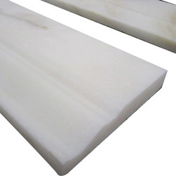 Calacatta Gold Italian Marble 3/4" Baseboard Molding Honed - Home Decor