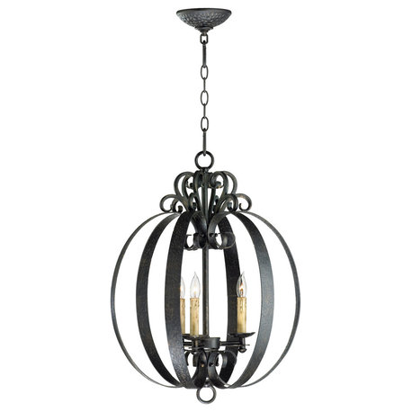 Cyan 3-Light Julian Pendant, Hammered Bronze