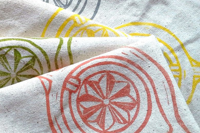 Hand Printed Cloth Napkins