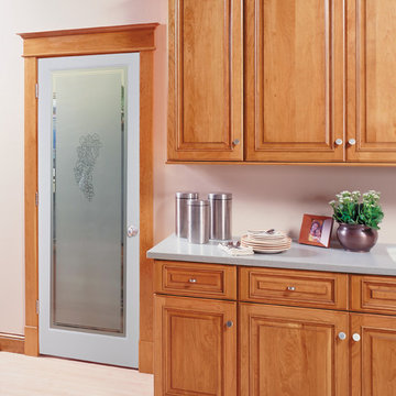 Vintage Decorative Interior Glass Door