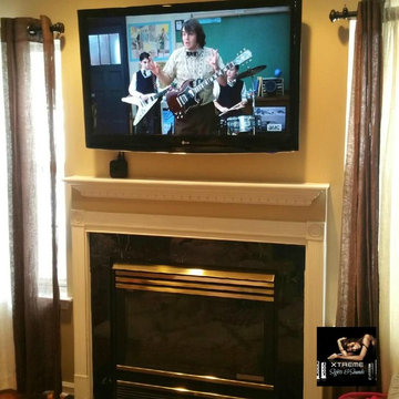 TV Over the Fireplace