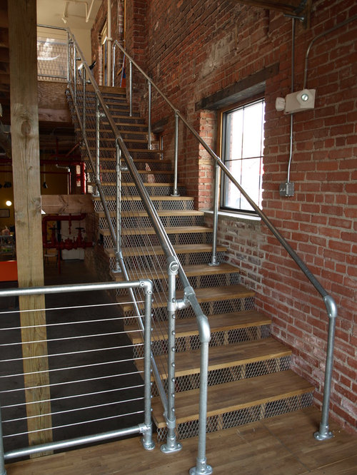 309 Pipe Rail Staircase Design Ideas & Remodel Pictures ...
