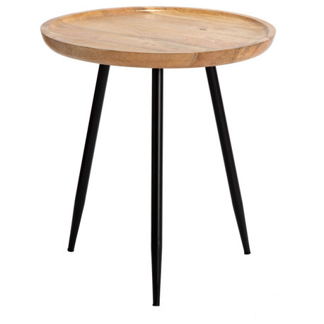 Chervey Tri Pin Side Table, Natural