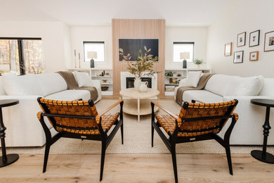 Inspiration for a scandinavian living room remodel in Other