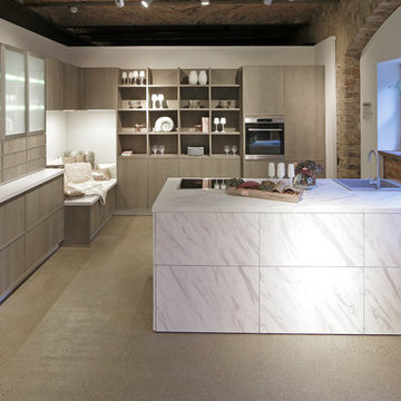 white and wooden kitchen