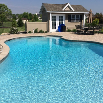 Lower Nazareth Township custom freeform pool