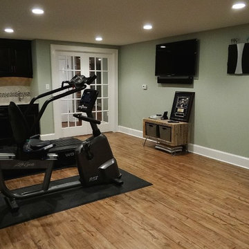 Lower Level Remodel with Wine Cellar in Wauwatosa