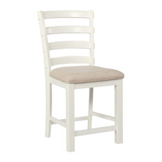 Powell Furniture - Chandler Counter Stool, White - Bar Stools and Counter Stools