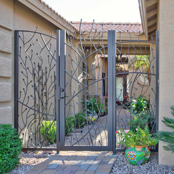 Treescape Iron Entry Gate