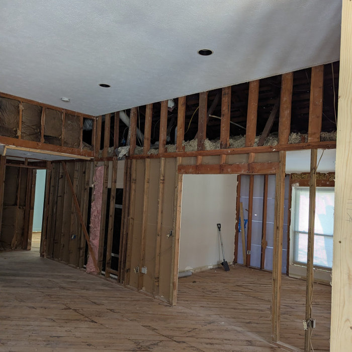 Plumbing Manifold : Updating - Water Distribution	View of the copper supply lines being prepped for new shut-off valves. Replacing these internal components now ensures the longevity of the plumbing s