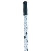 Superio Splash Design Broom With Metal Handle, Horsehair Bristles. Black/White
