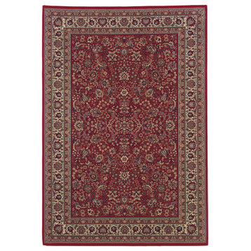 Oriental Weavers Ariana Collection Red/Ivory Oriental Indoor Area Rug 2'X3'