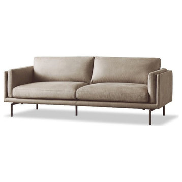 Luxury Sofa, Technology Fabric-London Gray Double Sofa 70.1x32.7x32.7"