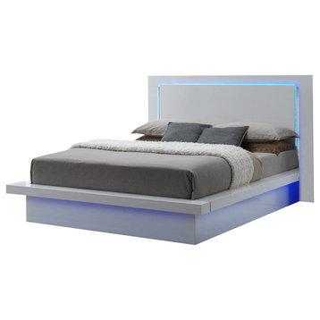 New Classic Sapphire King Platform Bed in White