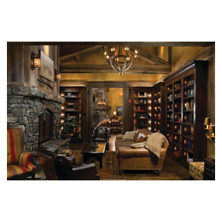 Rock Creek - Rustic - Living Room - Other - by Rocky Mountain Homes ...