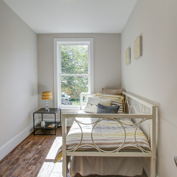 Basement remodel with bedroom space, closet space, living area, Kansas