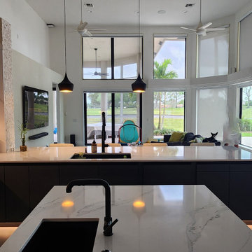 Modern Kitchen Remodel Done in a Tri-Tone Color