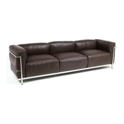 Le Corbusier: LC3 Down Feathers Relaxed Sofa Reproduction - Sofas