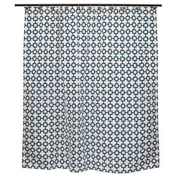 Medium Weight Decorative PEVA Shower Curtain Liner, 70" W x 72" H, Round Up