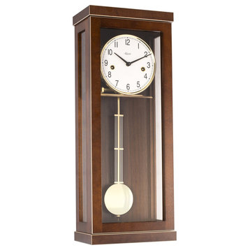 Carrington Walnut Key Wound Wall Clock