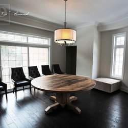 Round Reclaimed Wood Tables - Products