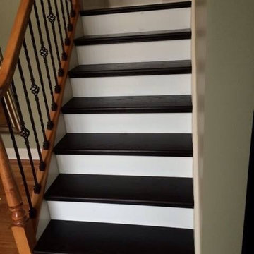 Hardwood stairs