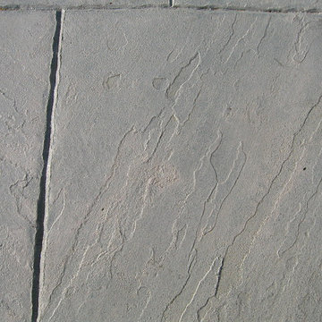 stamped concrete walkway