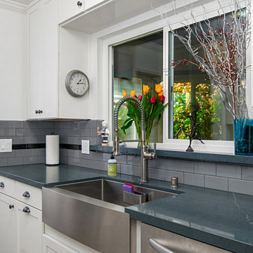 Eternal Charcoal White Kitchen