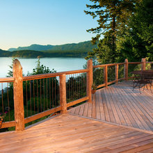 cabin deck railing ideas