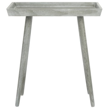 Roz Tray Accent Table Slate Gray
