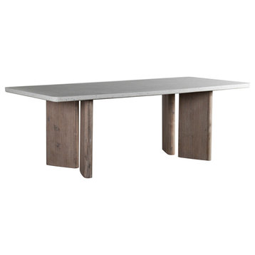 Harrell Terrazzo and Wood Dining Table