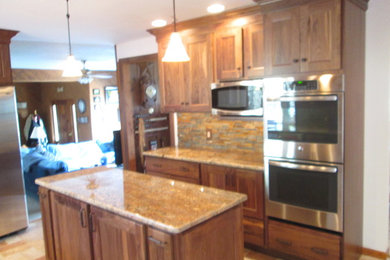 Example of a mountain style kitchen design in Other