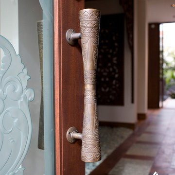 Entryways by IndoTeak Design.