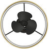 Burnett Collection Oscillating 3-Blade Ceiling Fan, Matte Black