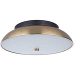 Craftmade Lighting - Craftmade Lighting X6813-FBSB-LED Soul - 12.5 Inch 20W LED Flush Mount - The sleek metal dome of our new Soul flushmount CoSoul 12.5 Inch 20W L Flat Black/Brushed P *UL Approved: YES Energy Star Qualified: n/a ADA Certified: n/a  *Number of Lights:   *Bulb Included:Yes *Bulb Type:LED Disk *Finish Type:Flat Black