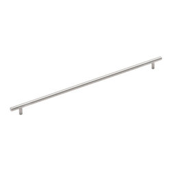 Cosmas - Cosmas 305-480SN Satin Nickel 18-7/8&rdquo; CTC (480mm) Euro Bar Pull [10-PACK] - Cabinet And Drawer Handle Pulls