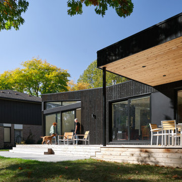 Modern Outdoor Living Deck | Custom Home Oakville