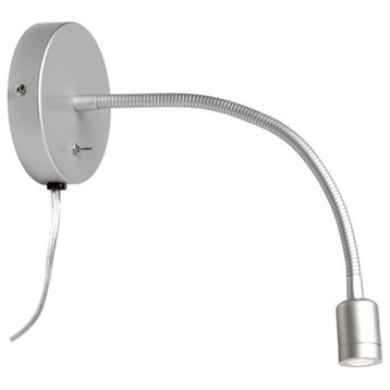Bassett LED Wall Lamp, Silver