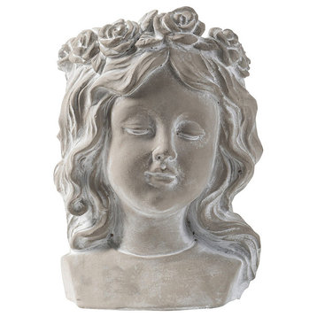 Bust Wall Planter, 6.5x4.5x10" SET OF 2