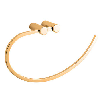 MD Top collection towel ring. Gold.
