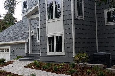 Inspiration for a concrete paver landscaping in Other.