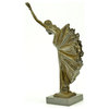 ~D.H Chiparus~ Dancer W/ Long Skirt Bronze Statue Deco Tres Belle Sculpture